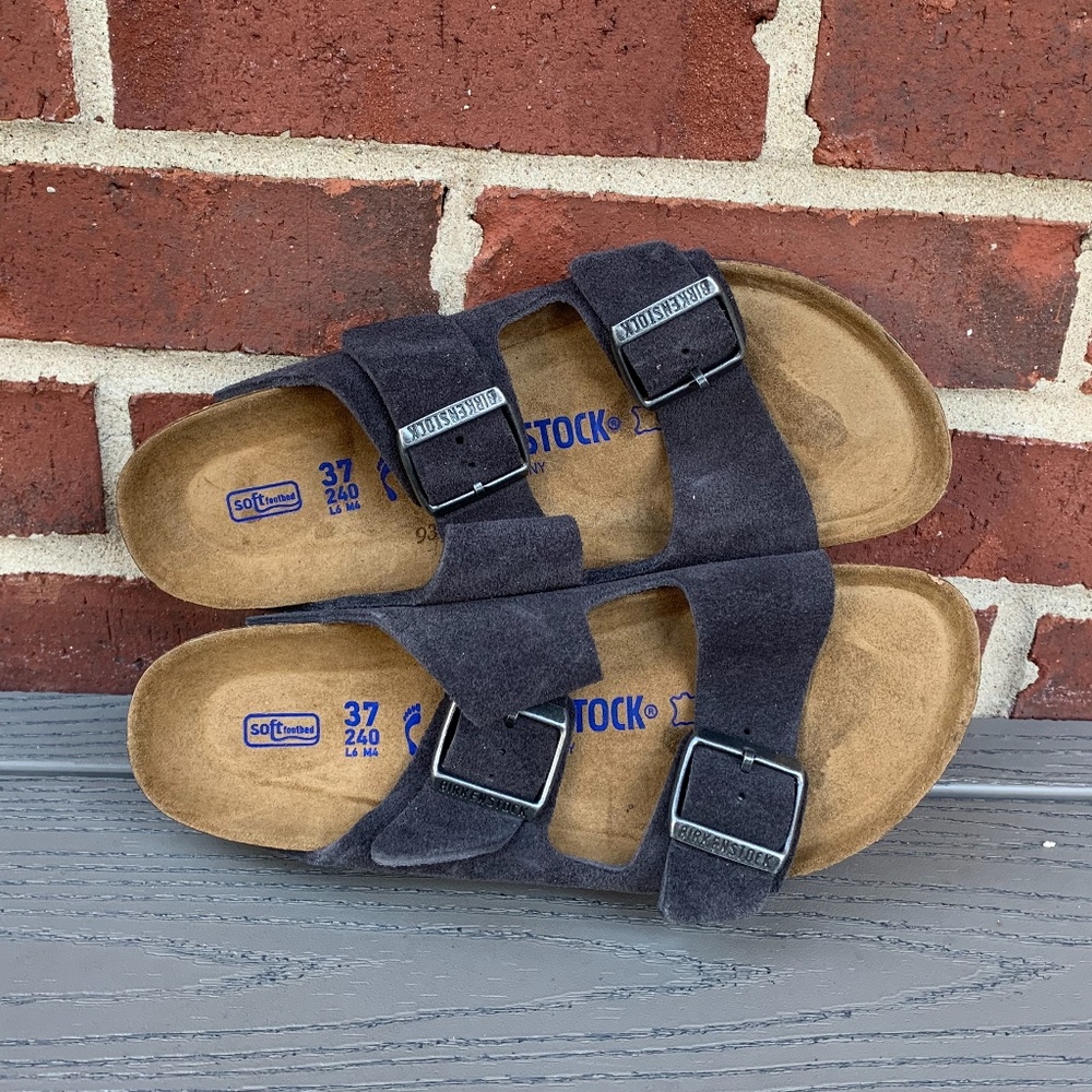 Birkenstock Arizona Suede Sandals, 37N/6-6.5